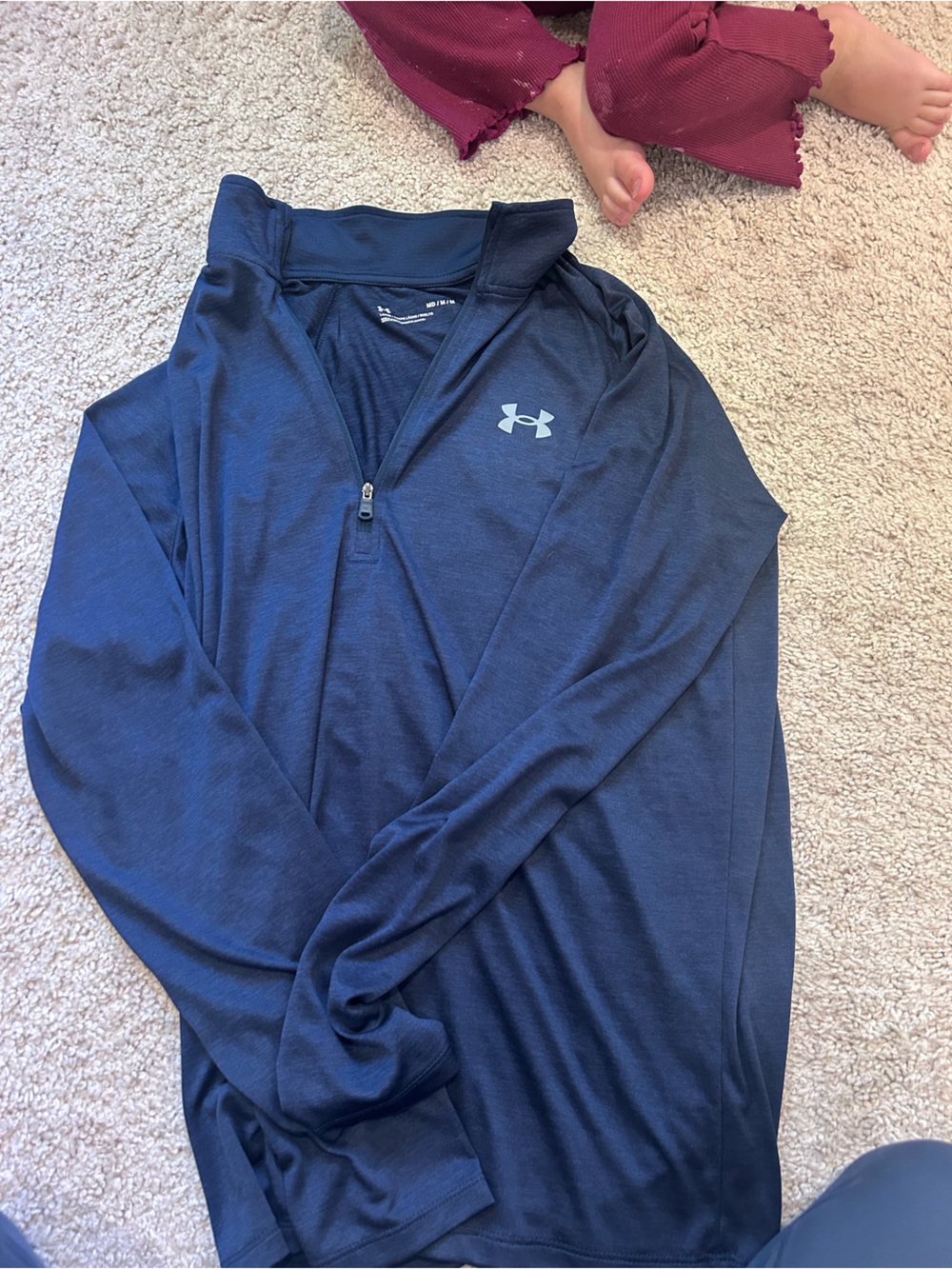 Under Armour Dark Navy Quarter-Zip Training Top